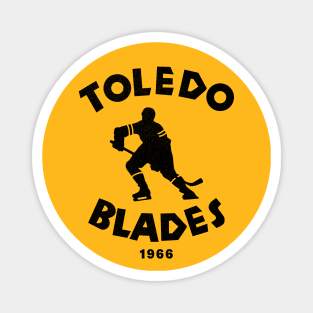 Defunct Toledo Blades IHL Hockey 1966 Magnet